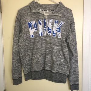 PINK quarter zip up sweatshirt